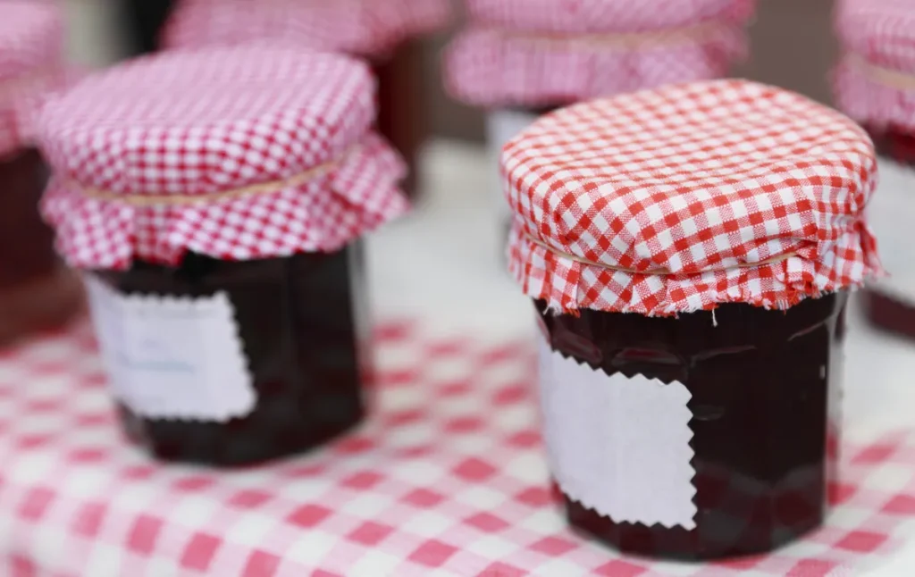 Some mini jam jars.