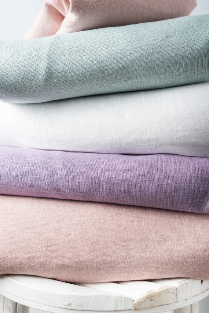 Pastel linens.