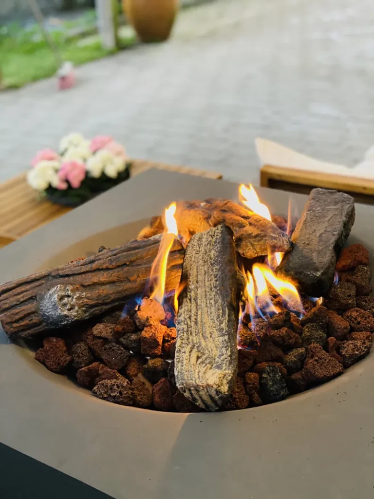 A firepit with plenty of cozy seating.