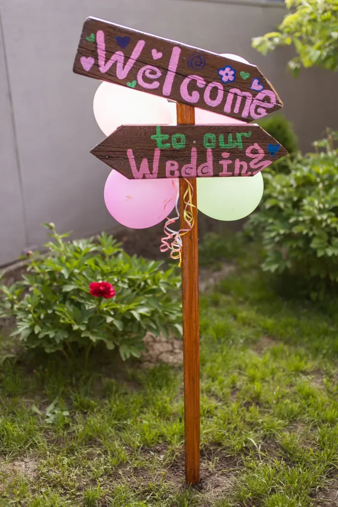 A beautiful, simple handmade sign.