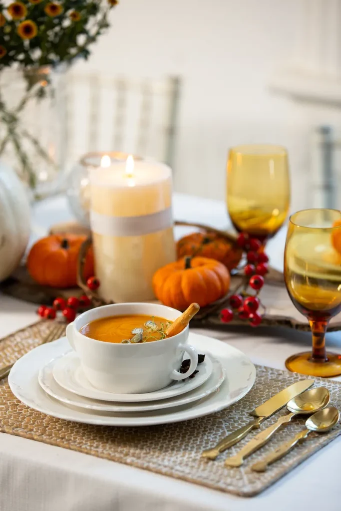 Rustic fall wedding centerpiece that feels cozy and welcoming
