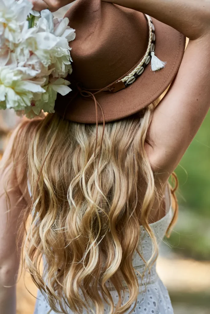 A look at bohemian wedding hair for when you want loose waves.